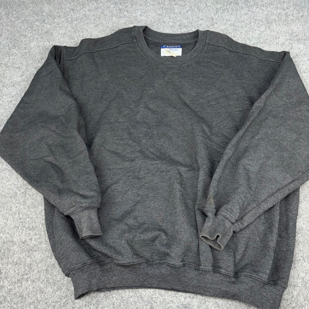 Pluma Russell Athletic Sweatshirt Mens 2XL Gray Crewneck Pullover Blank Vintage